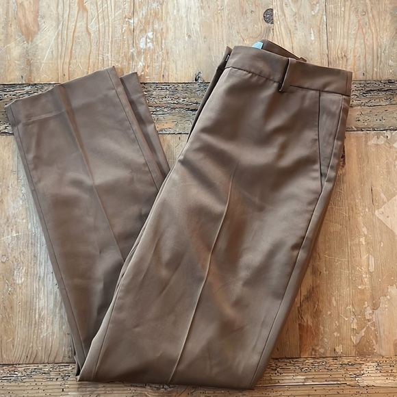 NWT Pure Coll. Slim Leg Wool-Blend Pant Camel 2P - Picture 5 of 9